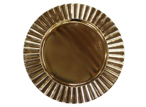 Gold Fluted Charger Plates