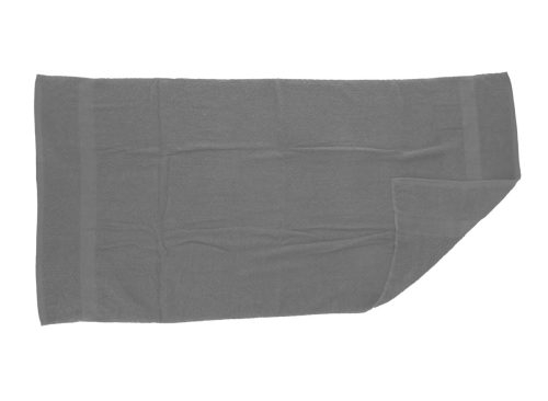 Grey Cotton Bath Towels, 52x27-in