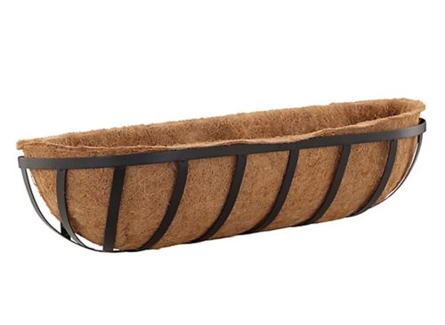 GroundWork Classic Coco Metal Trough Planter, 30 in.