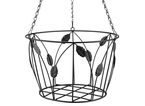 GroundWork Decorative Coco Metal Hanging Basket, 14 in.