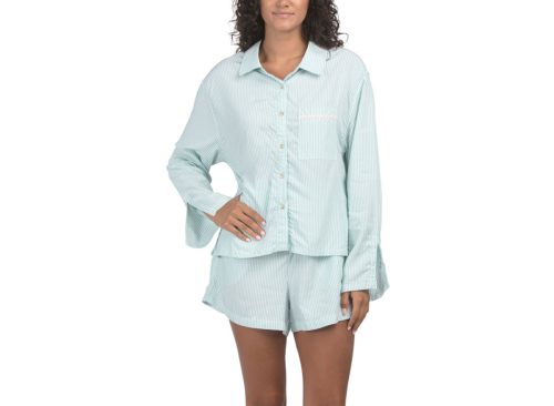 HONEYDEW 2pc Awaken Long Sleeve Top And Shorts Pajama Set
