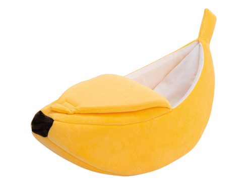 Heart to Tail Novelty Pet Bed, Banana