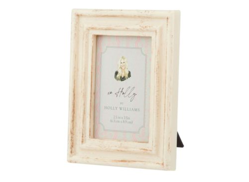  Holly Williams White Rectangular Mini Photo Frame, 2.5x3.5 in
