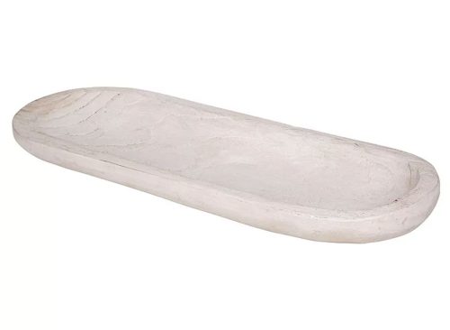 Home Essentials 26-in. Oval Wood Decorative Tray