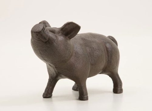 Iron Pig Door Stop
