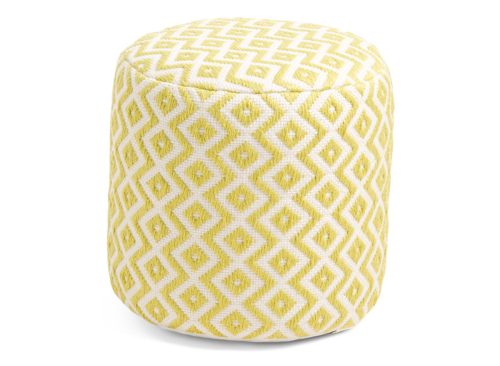 JAIPUR LIVING Indoor And Outdoor Patterned Pouf Ottoman
