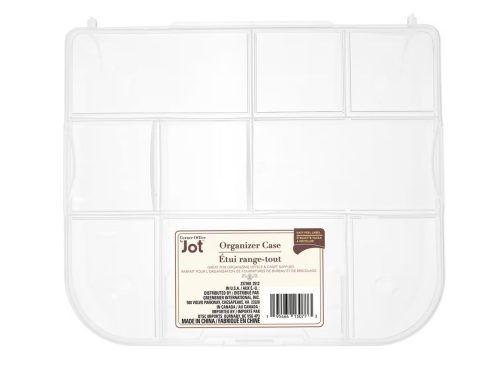Jot Plastic 9-Compartment Organizer Case