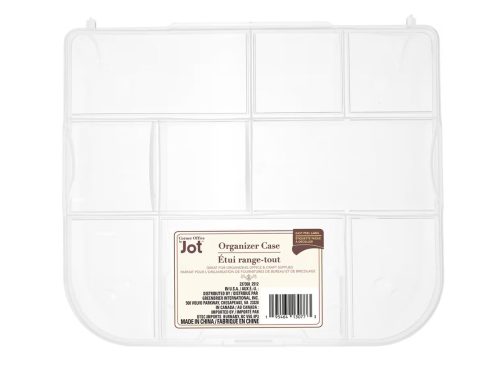 Jot Plastic 9-Compartment Organizer Case