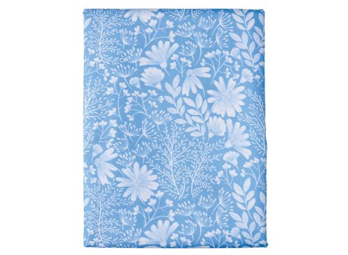 KIRKTON HOUSE 60" X 102" Blue Floral Indoor Outdoor Tablecloth