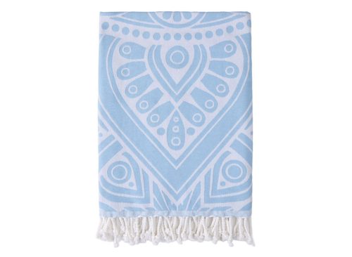 KIRKTON HOUSE Beach Cloud Towel, Blue Mandala