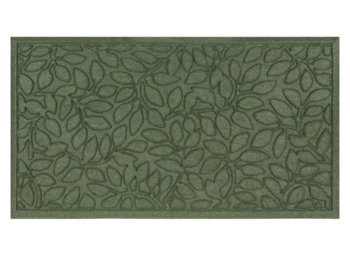 KIRKTON HOUSE Green Leaves Structured Doormat - 20" X 36"