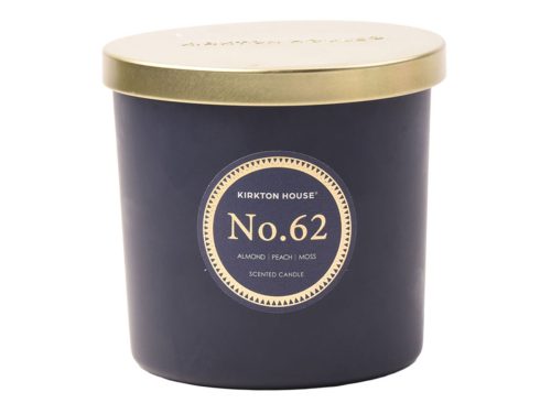 KIRKTON HOUSE Luxury 2 Wick Candle Dark Blue (Almond, Peach, Moss)
