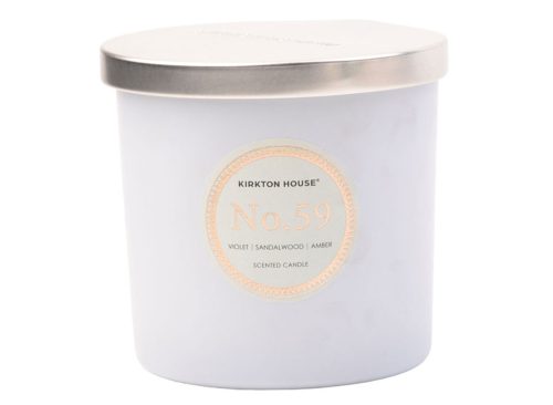 KIRKTON HOUSE Luxury 2 Wick Candle Light Blue (Violet, Sandalwood, Amber)