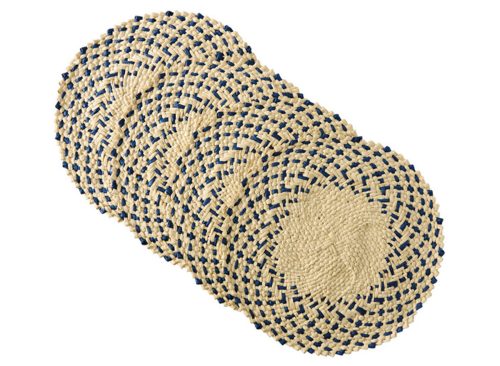 KIRKTON HOUSE Paper Charcoal Placemat Set - 4pk
