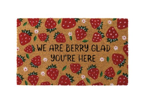 KIRKTON HOUSE Summer Coir Mat - Strawberries US