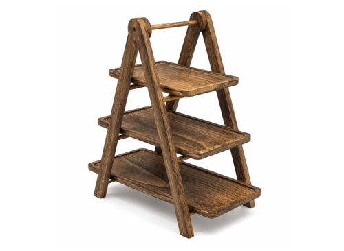 Kabuer Wooden 3-Tier Serving Tray