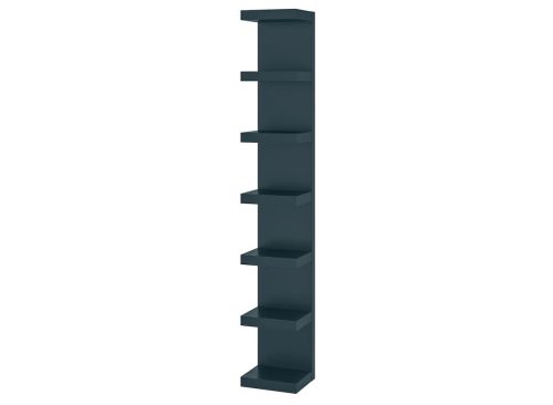 LACK Wall shelf unit, black-blue