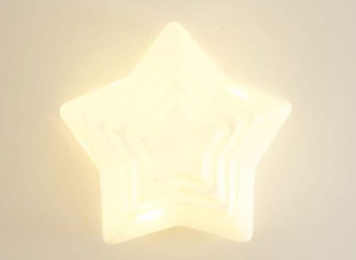 LED White Glass Star
