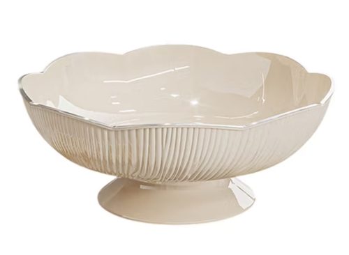LEHOZIHEQ Ceramic Fruit Bowl, Decorative Fruit Bowl For Kitchen Counter Or Table Decor, Bread Candy Snacks Organizer