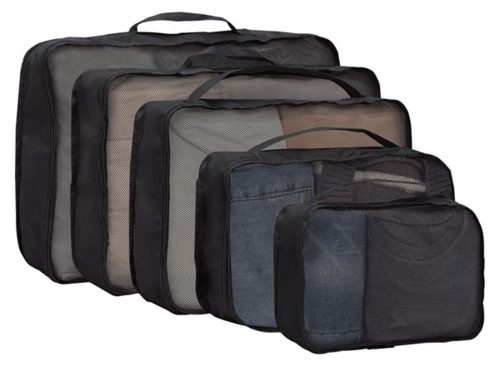 LIVE IN STYLE Packing Bags - Pouch Set, Black