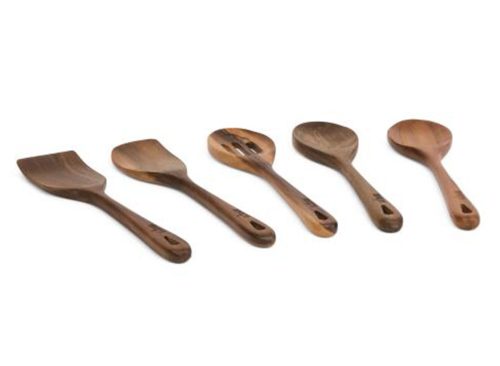 LODGE 5pc Acacia Wood Utensils Set