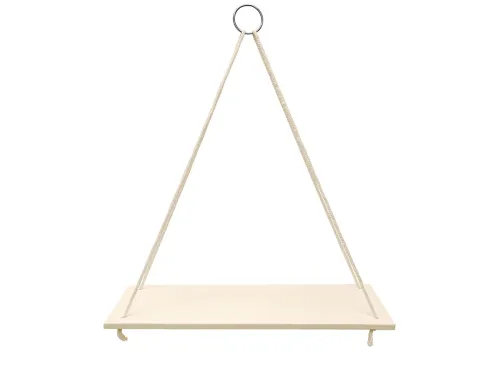 Large Decorative Hanging Wall Shelves with Rope, 13.375x5.25-in.