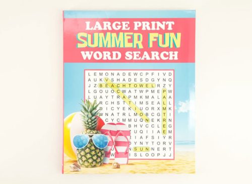 Large Print Summertime Word Search