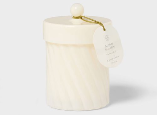 Lidded Amber Sunrise Jar Candle 12oz - Threshold™