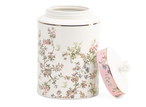 MORRIS & CO. 6.5x10 Porcelain Jungle Collection Canister