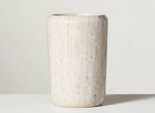 Marble Utensil Storage Warm Beige - Hearth & Hand™ with Magnolia: Kitchen Island Organizer, Countertop Crock