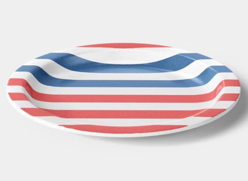 Melamine Salad Plate Red/Blue Striped - Room Essentials™"