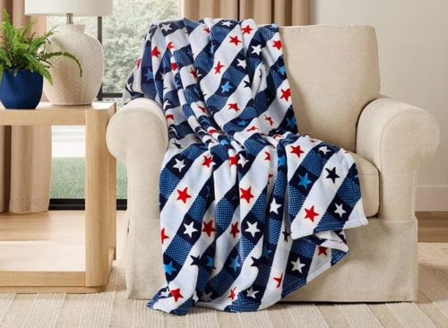 Member's Mark Red, White & Blue Lounge Throw Collection, 60" x 70"