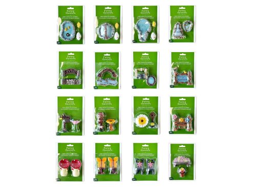 Mini Fairy Garden Decor, Assorted Designs, 3-pc, 2-pc, And 1-pc Packs