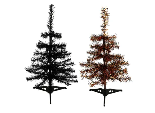 Mini Halloween Themed Decorative Tree, Assorted Colors