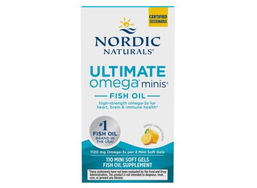 Nordic Naturals Ultimate Omega Fish Oil, 110 Mini Softgels, Lemon Flavor
