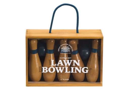 PROFESSOR PUZZLE Wood Outdoor Classic Lawn Bowling Set With Storage Box