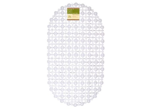 PVC Clear Bath Mat, 25x13 in