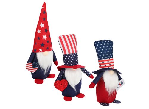 Patriotic Gnome With Hat, 1-ct