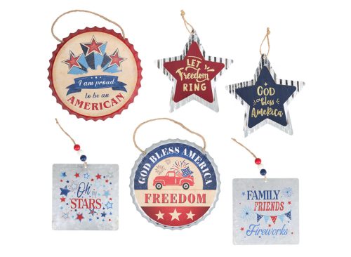 Patriotic Metal Wall Décor Signs