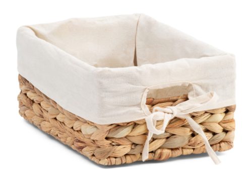 RGI Small Rectangular Basket With Fabric Liner