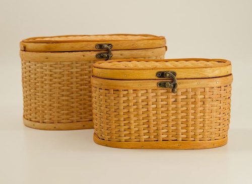 Rattan Boxes Set Of 2