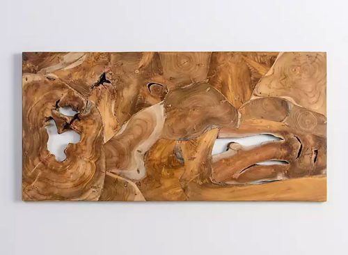 Raw Teak Root Panel Wall Plaque