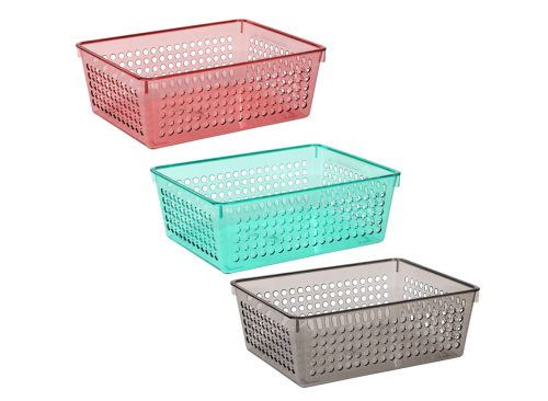 Rectangular Plastic Drawer Organization Baskets, 7x5.25 in