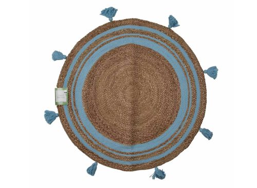 Round Jute Rug Décor, 2 Assorted Colors