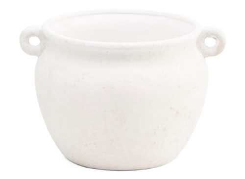 SAGEBROOK HOME 12.5in Indoor Outdoor Textured Stoneware Jug Planter