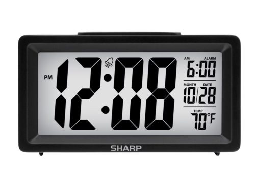 SHARP Digital Alarm Clock with Large LCD Display