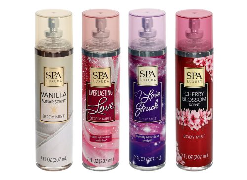 SPA Luxury Body Mist Spray, Assorted Scents, 7 OZ.