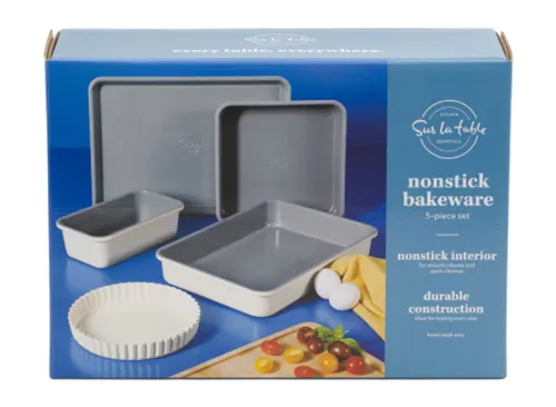SUR LA TABLE 5pc Carbon Steel Bakeware Set