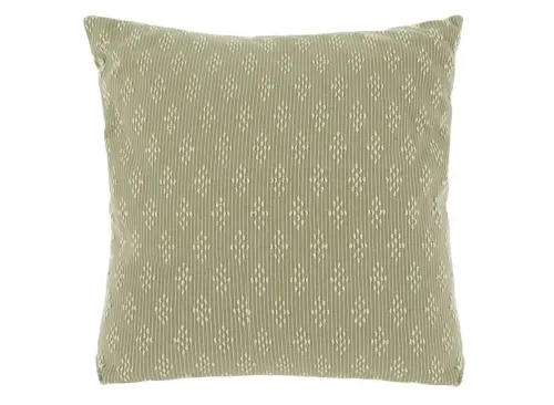 Sage & White Striped Pillow