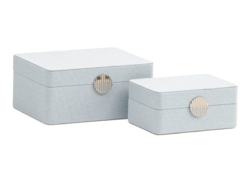 SAGEBROOK HOME 2pc Rounded Corner Decorative Boxes Set